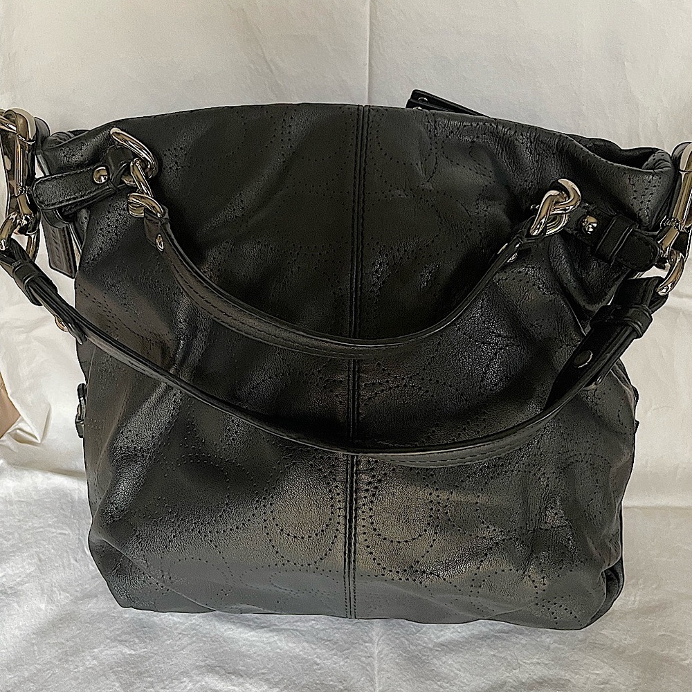 Coach Purse - Black Leather